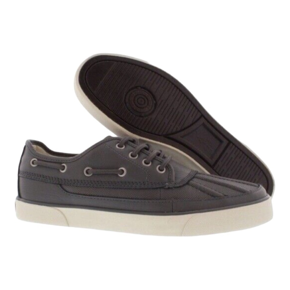 Polo Ralph Lauren Parkstone Low Lace-Up Leather Shoes in Gray Size 13D